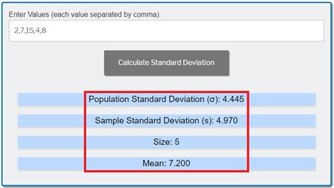 Standard Deviation Calculator – Exploring Finance