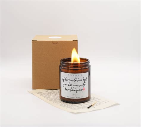 Remembering Candle / Loss and Grief Gift / Scented Candle / Wood Wick ...