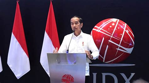 Resmikan Pembukaan Perdagangan BEI, Presiden Jokowi: 2023 Tahun Ujian ...