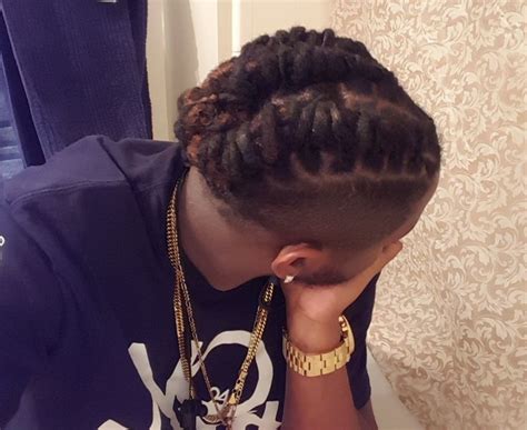 Barrel twists mohawk #locs #dreads #menwithlocs | Locs hairstyles ...