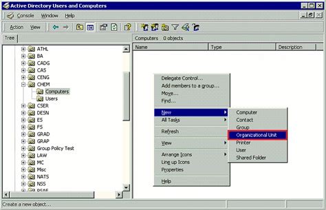 Active Directory: Maintaining Organizational Units - GROK Knowledge Base