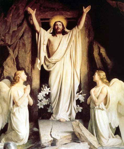 Resurrection - by Carl Bloch (1870ish) | Oil painting on canvas, Art ...