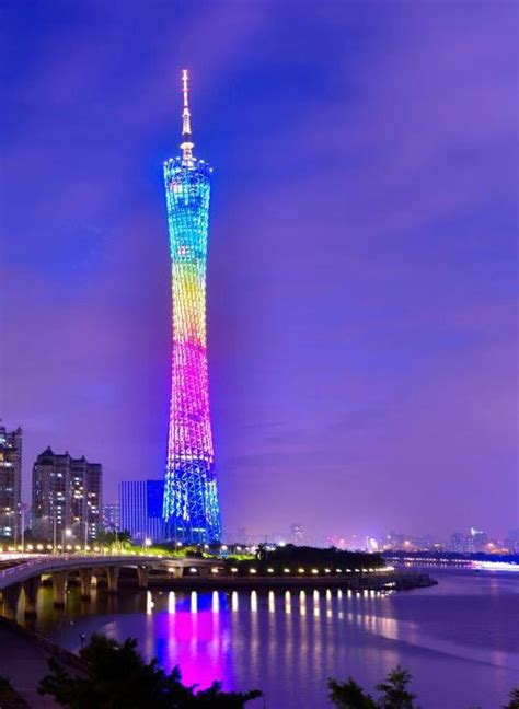 The Canton Tower in Guangzhou, one of the cities premiere attractions ...