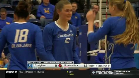 #17 Creighton Volleyball NCAA Sweet 16 Highlights vs. #7 Louisville ...