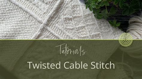 How to Knit a Twisted Cable Stitch - YouTube