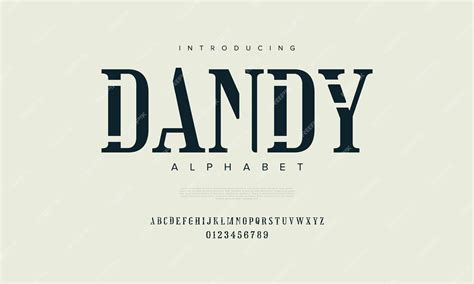 Premium Vector | Dandy abstract digital technology logo font alphabet ...