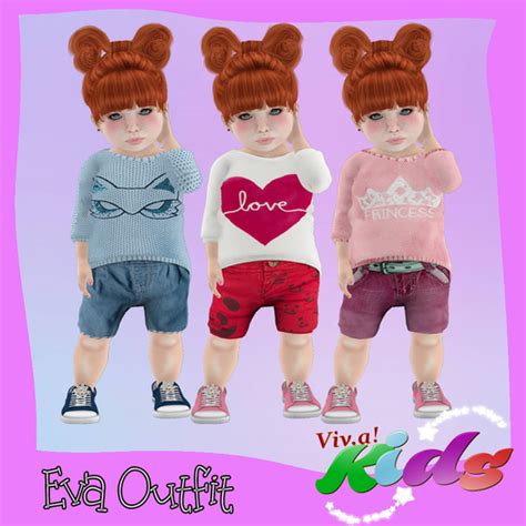 Second Life Marketplace - Viv.a! Kids outfit Eva Princess