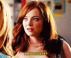 Absolutely GIF - Absolutely Emma Stone Easy A - Discover & Share GIFs