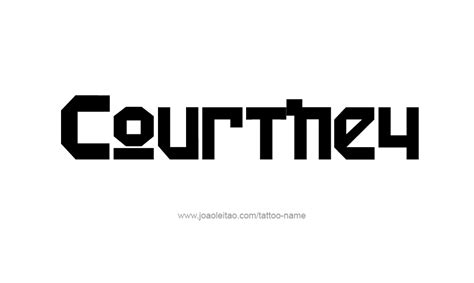 Courtney Name Tattoo Designs