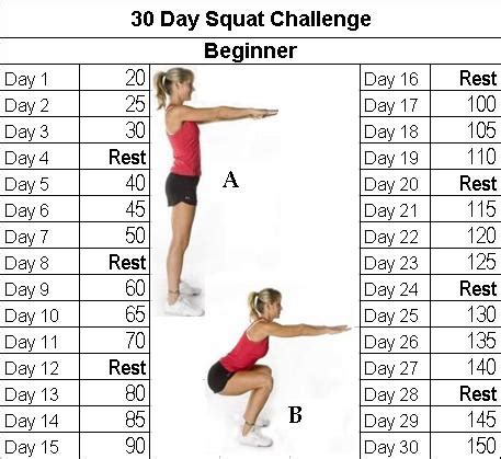 30 day squat challenge | Eunicakes