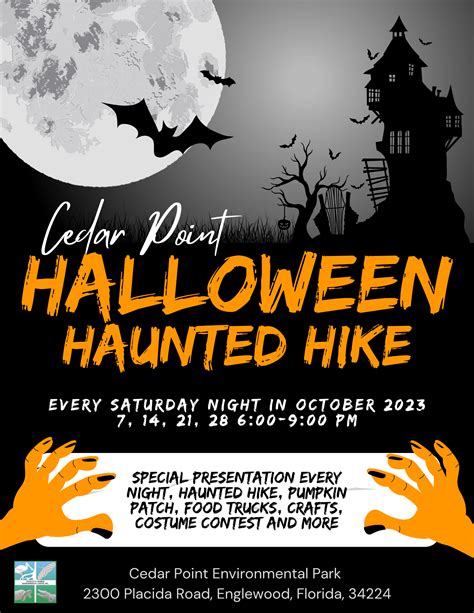 Cedar Point Halloween Haunted Hike Event | CHEC