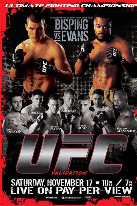 UFC 78 Card – All Fights & Details for 'Validation'