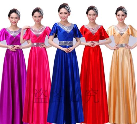 Choral service 2015 new female choir chorus costumes dress dress choral ...