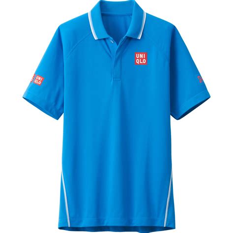 Uniqlo Men Novak Djokovic Dry Ex Short Sleeve Polo Shirt 15Aus in Blue ...