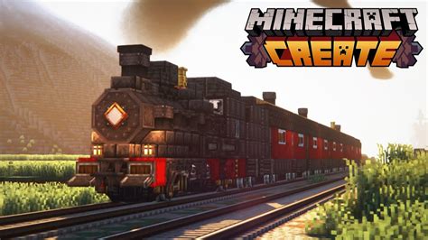 Minecraft Create Mod | 🚂 Fancy Passenger Train Tutorial - YouTube