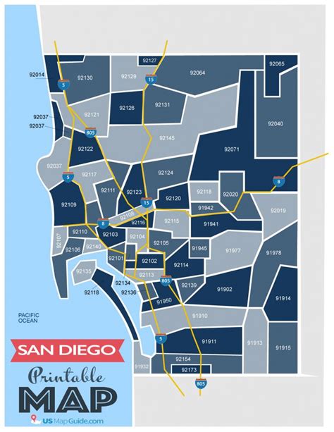 San Diego CA Zip Code Map [Updated 2022]