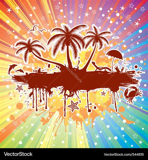 Summer party background Royalty Free Vector Image