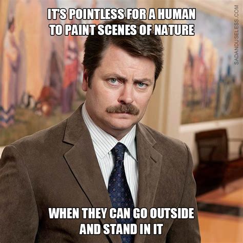 20 Brilliant Ron Swanson Quotes