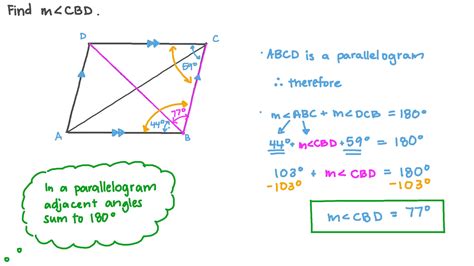 Question Video: Finding the Measure of an Unknown Angle Using the ...