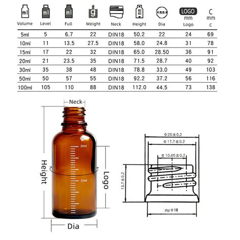 Empty Essential Oil Bottles Amber 30ml 1oz