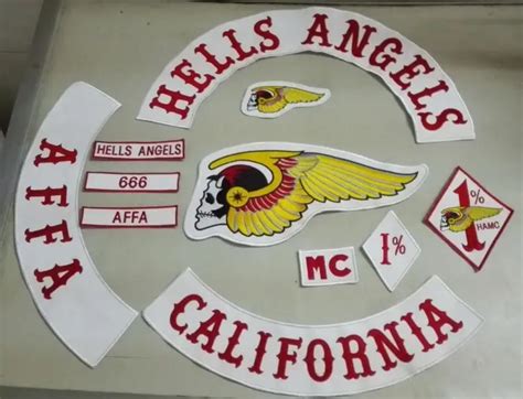 Hells Angels Patch Embroidered Patches Jacket iron patches 13pcs/Lot ...