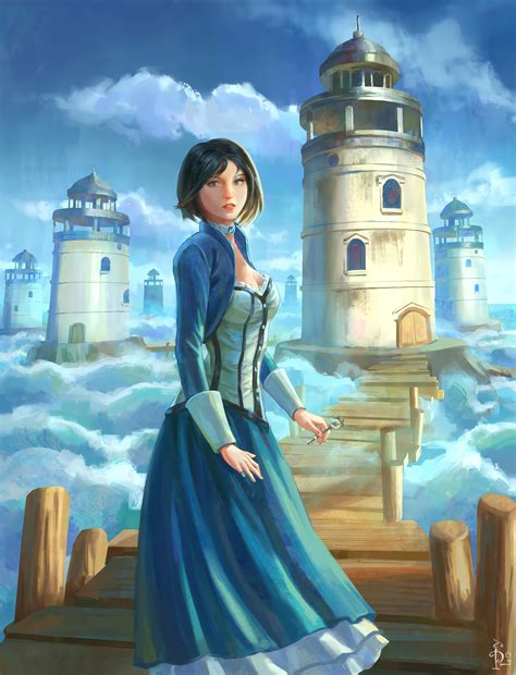 Fan Art | Elizabeth and Lighthouse (Artist: karmamonster) : r/Bioshock