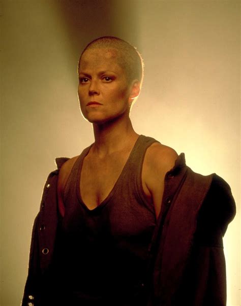 "Alien 3" promo still, 1992. Co-producer/star Sigourney Weaver as ...