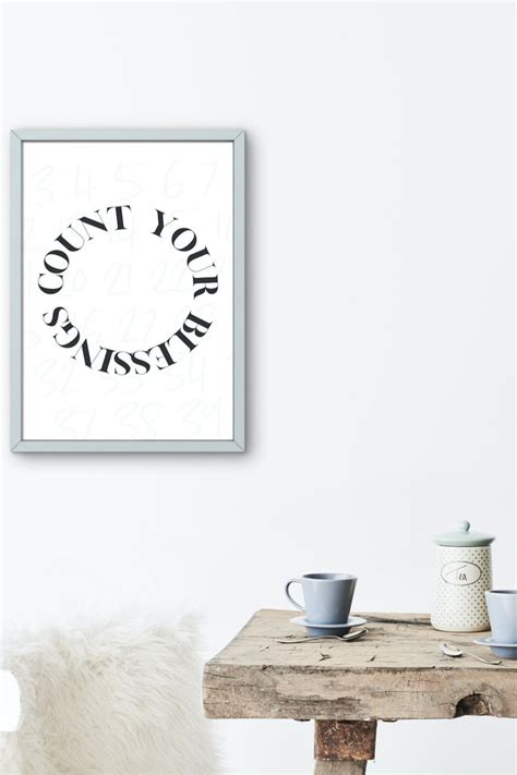 Count Your Blessings (round) Printable Wall Art – The SeedTime Shop