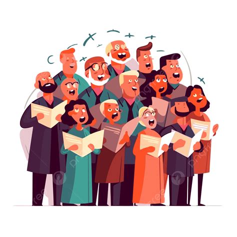 Choir Clipart Singing Man Choir And Older Woman With A Choir Icon ...