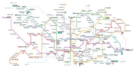 Barcelona Transportation Map | Train and Bus Stations in Barcelona Spain