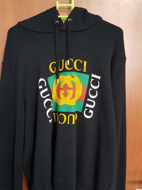 Gucci logo hoodie, Men's Fashion, Tops & Sets, Hoodies on Carousell