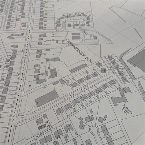 Vintage Ordnance Survey Map of Glengormley - OTSE