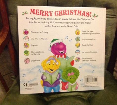 Barney Play-a-Song Christmas Songs Book NEW WITH SEALED PLASTIC ...