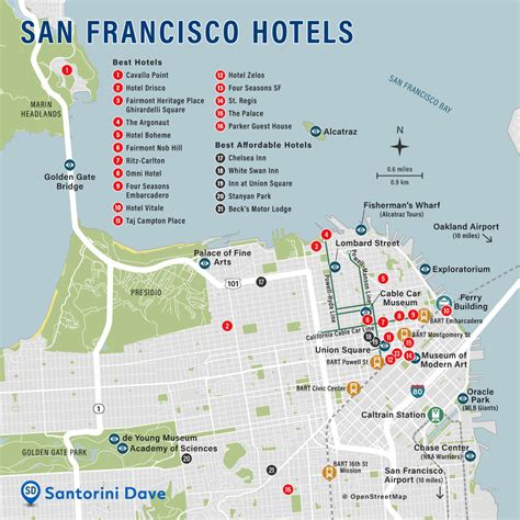 SAN FRANCISCO HOTEL MAP - Best Areas, Neighborhoods, & Places to Stay