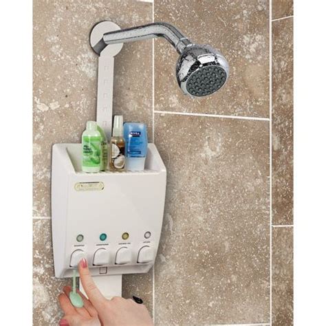 Ulti-Mate Dispenser Shower Caddy, White - Walmart.com | Shower caddy ...