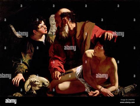 Sacrifice of Isaac-Caravaggio (c. 1603 Stock Photo - Alamy