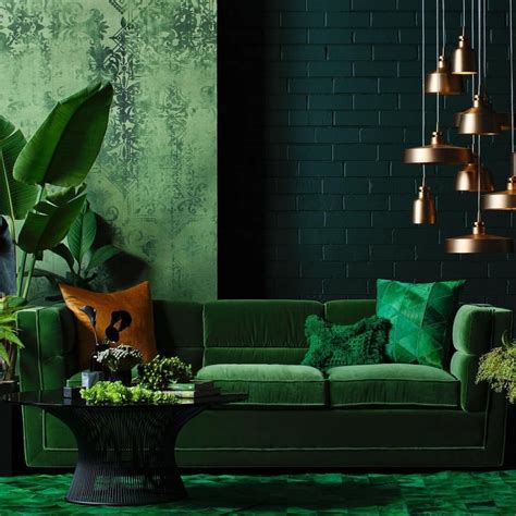 No photo description available. | Living room green, Green home decor ...