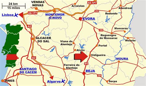 Mapa Do Baixo Alentejo Portugal | Mapa