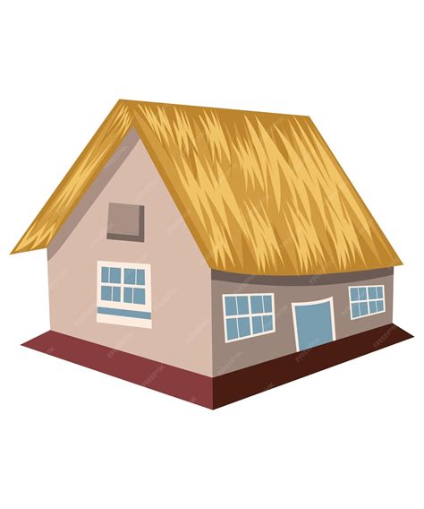 Premium Vector | Village hut vector illustration