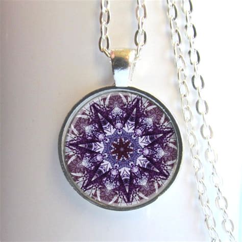 Mandala Necklace Art Pendant Mandala Jewelry Yoga Jewelry - Etsy