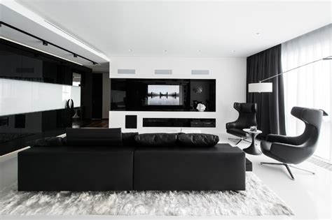 30 Black & White Living Rooms That Work Their Monochrome MagicInterior ...