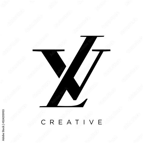 vl logo design vector icon Stock Vector | Adobe Stock