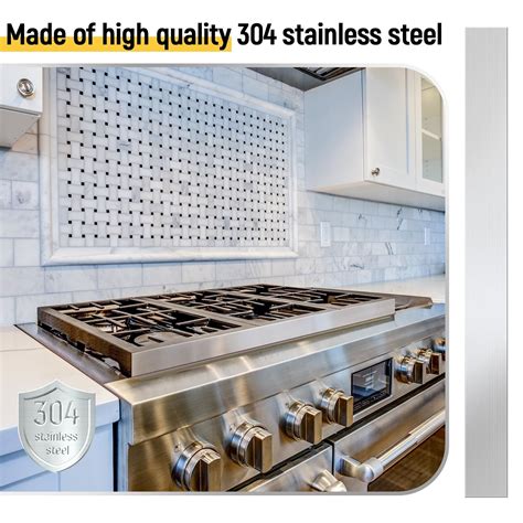 2 Pcs Stainless Steel Trim Strips 304 Brushed Stainless Steel Trim ...