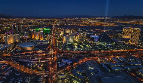 An aerial view of the Las Vegas Strip Photograph by Roman Kurywczak ...