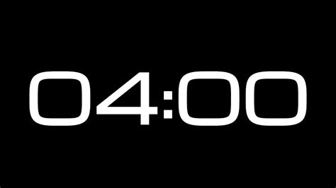 4 Minute Countdown Timer / NO SOUND - YouTube