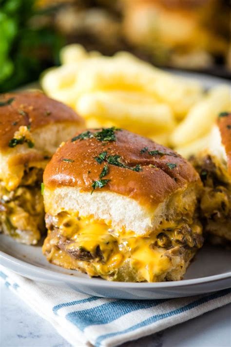 How to make the best Philly cheesesteak sliders on Hawaiian Rolls ...