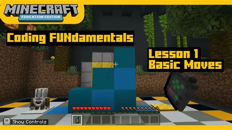 Minecraft Education Edition | Coding FUNdamentals Lesson 1 - Basic ...