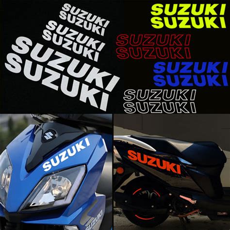 Suzuki Motorcycle Logo Stickers Reflective Motorbike Trunk Body ...