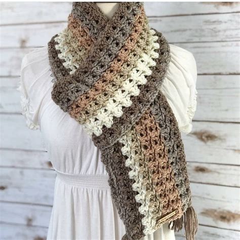 Different and Cute easy FREE Crochet Scarf pattern images for 2019 ...