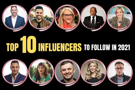 Top 10 Influencers to Follow in 2021 - AffiliateDailyNews.com